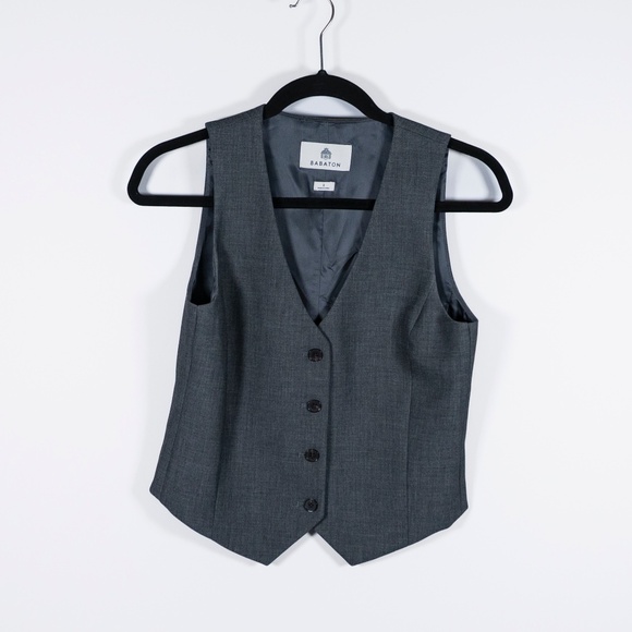 Babaton Aritzia Deniro Vest (Re)ssential Softly Structured Button Up Suit Jacket - Picture 1 of 4